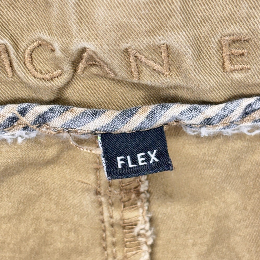 American Eagle Pants Men 36x31 TAG-36x32 Original Straight Flex Beige Workwear - Picture 10 of 13